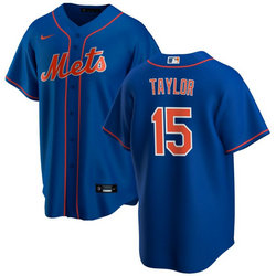 Nike New York Mets #15 Tyrone Taylor Blue Game Authentic Stitched MLB Jersey