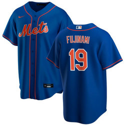 Nike New York Mets #19 Shintaro Fujinami Blue Game Authentic Stitched MLB Jersey