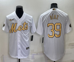 Nike New York Mets #39 Edwin Diaz White 2022 All Star Authentic Stitched MLB Jersey