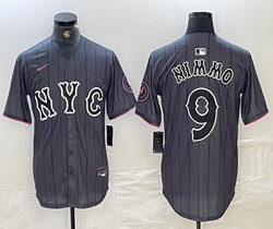 Nike New York Mets #9 Brandon Nimmo 2024 City Game Authentic Stitched MLB Jersey