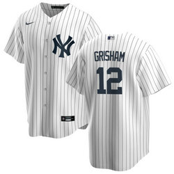 Nike New York Yankees #12 Trent Grisham White 2024 Game Authentic Stitched MLB Jersey