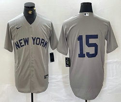 Nike New York Yankees #15 no name Field of Dreams Game Authentic Stitched MLB Jersey