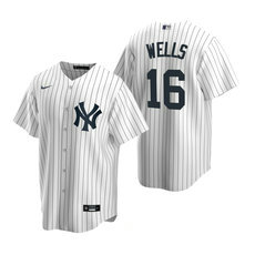 Nike New York Yankees #16 Austin Wells White Game 2020 MLB Draft Jersey