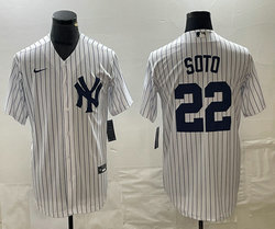 Nike New York Yankees #22 Juan Soto White Game Stitched MLB Jersey