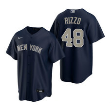 Nike New York Yankees #48 Anthony Rizzo Navy Game Authentic Stitched MLB Jersey