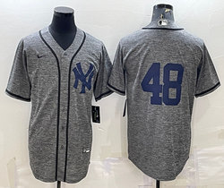 Nike New York Yankees #48 Anthony Rizzo Hemp grey Authentic Stitched MLB jersey