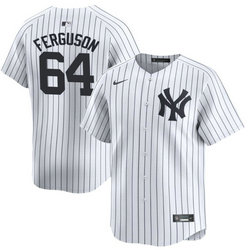 Nike New York Yankees #64 Derek Jeter White 2024 Game Authentic Stitched MLB Jersey