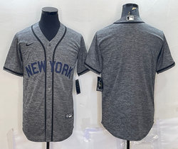 Nike New York Yankees Blnk Hemp grey Authentic Stitched MLB jersey