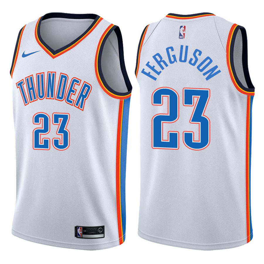 Nike Oklahoma City Thunder #23 Terrance Ferguson White Game Authentic Stitched NBA jersey