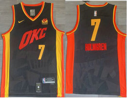 Nike Oklahoma City Thunder #7 Chet Holmgren 2023-24 City Authentic Stitched NBA Jersey
