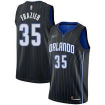 Nike Orlando Magic #35 Melvin Frazier Black Game Authentic Stitched NBA jersey