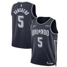 Nike Orlando Magic #5 Paolo Banchero Navy 2014 City Stitched NBA Jersey
