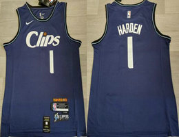Nike Philadelphia 76ers #1 James Harden 2024 City Authentic Stitched NBA Jersey