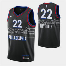 Nike Philadelphia 76ers #22 Matisse Thybulle 2020-21 City With Advertising Authentic Stitched NBA jersey
