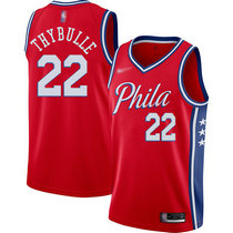 Nike Philadelphia 76ers #22 Mattise Thybulle Red Game Authentic Stitched NBA jersey
