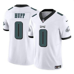 Nike Philadelphia Eagles #0 Bryce Huff White 2024 F.U.S Authentic Stitched NFL Jersey