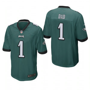Nike Philadelphia Eagles #1 Dad Green 2021 Fathers Day Authentic Stitched NFL Jersey