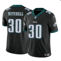 Nike Philadelphia Eagles #30 Quinyon Mitchell Black 2024 Draft F.U.S.E Football Jersey