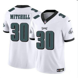 Nike Philadelphia Eagles #30 Quinyon Mitchell White 2024 Draft F.U.S.E Football Jersey