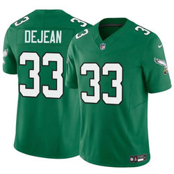 Nike Philadelphia Eagles #33 Cooper DeJean Green throwback 2024 Draft Vapor Untouchable Football Jersey