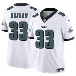 Nike Philadelphia Eagles #33 Cooper DeJean White 2024 Draft F.U.S.E Football Jersey