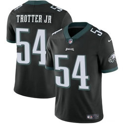 Nike Philadelphia Eagles #54 Jeremiah Trotter Jr Black 2024 Draft Vapor Untouchable Football Jersey