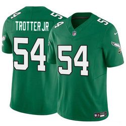 Nike Philadelphia Eagles #54 Jeremiah Trotter Jr Green throwback 2024 Draft Vapor Untouchable Football Jersey