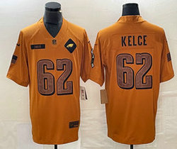 Nike Philadelphia Eagles #62 Jason Kelce 2023 Brown Salute To Service Authentic Stitched NFL Jersey