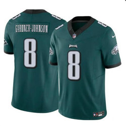 Nike Philadelphia Eagles #8 Chauncey Gardner-Johnson Green White F.U.S.E Authentic Stitched NFL Jersey