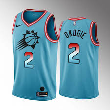 Nike Phoenix Suns #2 Josh Okoge Blue NBA jersey