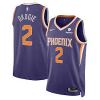 Nike Phoenix Suns #2 Josh Okoge purple With Advertising NBA jersey