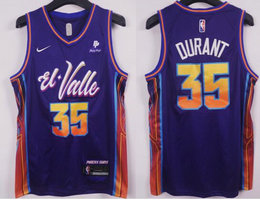 Nike Phoenix Suns #35 Kevin Durant 2024 City With Advertising Stitched NBA Jersey