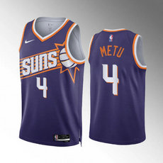Nike Phoenix Suns #4 Chimezie Metu Purple 2024 Stitched NBA Jersey