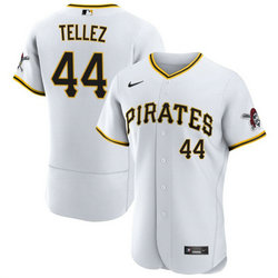 Nike Pittsburgh Pirates #44 Rowdy Tellez White Flex Base Authentic Stitched MLB Jersey