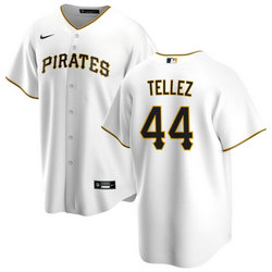 Nike Pittsburgh Pirates #44 Rowdy Tellez White Game Authentic Stitched MLB Jersey