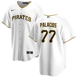 Nike Pittsburgh Pirates #77 Joshua Palacios White Game Authentic Stitched MLB Jersey