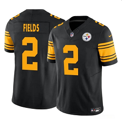 Nike Pittsburgh Steelers #2 Justin Fields Black F.U.S.E. Rush Stitched jersey