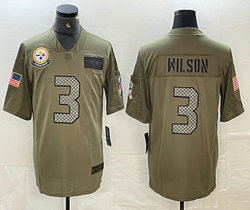 Nike Pittsburgh Steelers #3 Russell Wilson 2019 Salute To Service Authentic Stitched NFL jersey
