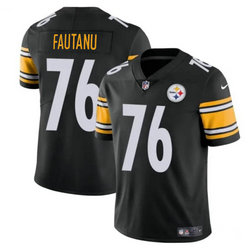 Nike Pittsburgh Steelers #76 Troy Fautanu Black Vapor Untouchable Authentic Stitched NFL Jersey