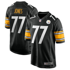 Nike Pittsburgh Steelers #77 Broderick Jones Black Vapor Untouchable Authentic Stitched NFL Jersey