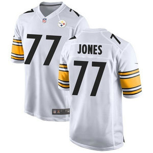 Nike Pittsburgh Steelers #77 Broderick Jones White Vapor Untouchable Authentic Stitched NFL Jersey
