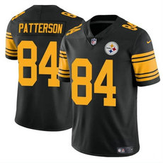 Nike Pittsburgh Steelers #84 Cordarrelle Patterson Black Rush Authentic Stitched NFL Jersey