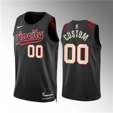 Nike Portland Trail Blazers #0 Dante Exum Black 2024 City Stitched NBA Jersey