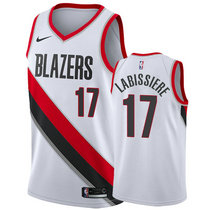 Nike Portland Trail Blazers #17 Skal Labissiere White Game Authentic Stitched NBA Jersey