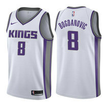 Nike Sacramento Kings #8 Bogdan Bogdanovic White Game Authentic Stitched NBA Jersey