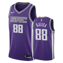 Nike Sacramento Kings #88 Nemanja Bjelica Purple Game Authentic Stitched NBA Jersey