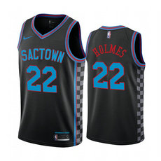 Nike Sacramento Kings #22 Richaun Holmes 2020-21 City With Advertising Authentic Stitched NBA jersey