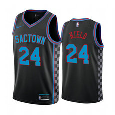 Nike Sacramento Kings #24 Buddy Hield 2020-21 City With Advertising Authentic Stitched NBA jersey
