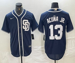 Nike San Diego Padres #13 Manny Machado Navy Game Authentic Stitched MLB Jersey