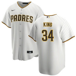 Nike San Diego Padres #34 Kyle Higashioka White Game Authentic Stitched MLB Jersey